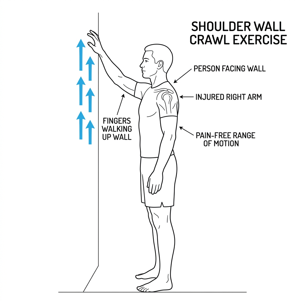 Wall Crawl Exercise