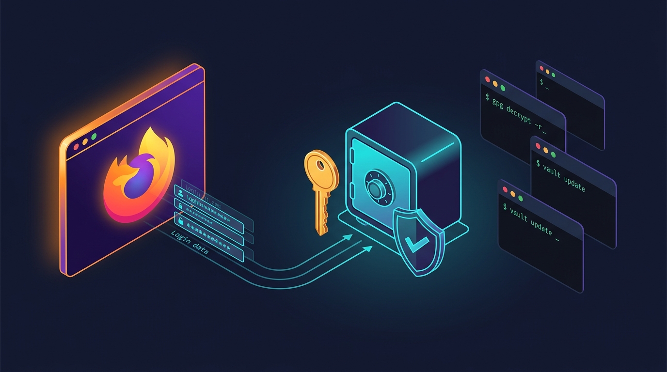 Firefox Password Backup & GPG Vault